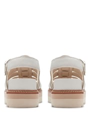 Clarks White Leather Orianna Twist Sandals - Image 5 of 6