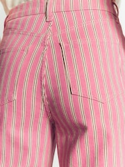 Boden Pink Stripe High Rise Column Leg Jeans - Image 4 of 6
