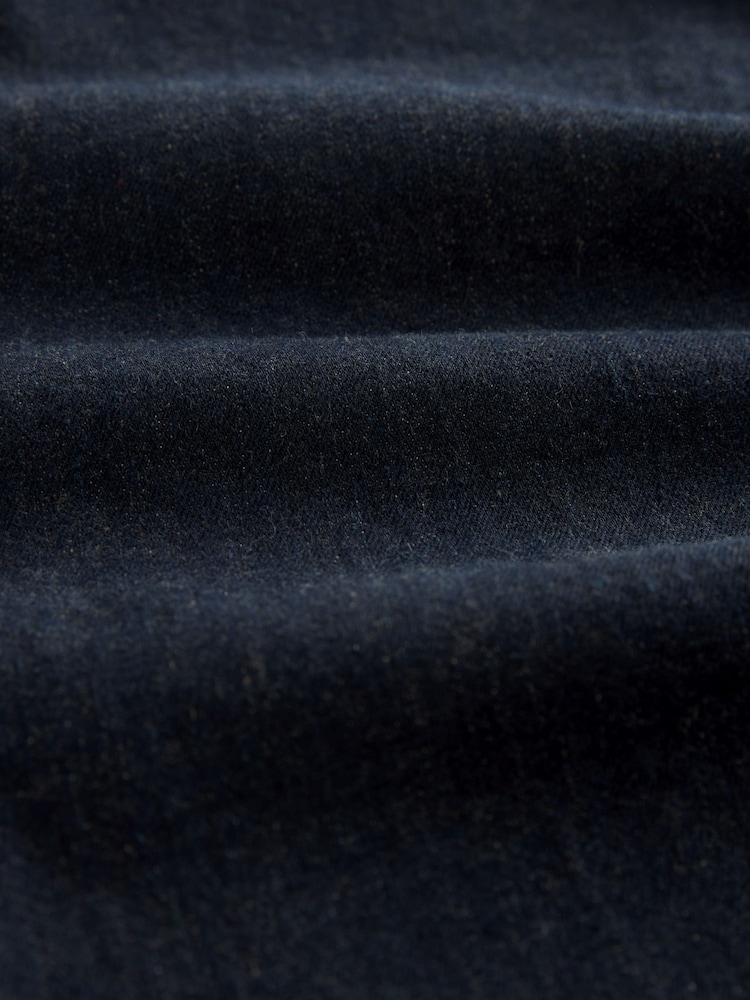 Indigo modra sprana - Enotni - Klasične elastične kavbojke Straight Fit - Slika 10 iz 10