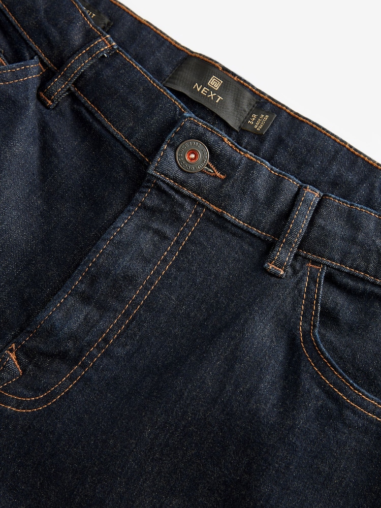 Bleu indigo rincé - Lit 1 place - Straight Fit Classic Jeans extensibles - Image 7 of 10