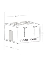 Cream 4 Slice Toaster - Image 3 of 6