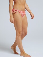 Animal Womens Pink Iona Recycled Tie Side Bikini Bottoms - Image 1 of 6