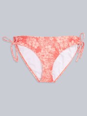 Animal Womens Pink Iona Recycled Tie Side Bikini Bottoms - Image 5 of 6