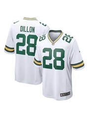 Nike White NFL Green Bay Packers Game Road Jersey - AJ Dillon Youth - Image 1 of 3
