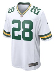 Nike White NFL Green Bay Packers Game Road Jersey - AJ Dillon Youth - Image 2 of 3