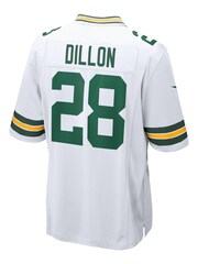 Nike White NFL Green Bay Packers Game Road Jersey - AJ Dillon Youth - Image 3 of 3