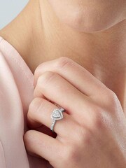 Beaverbrooks 9ct Diamond Heart Ring - Image 5 of 5