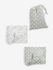 The Little Tailor 2 набор 100% Хлопковый младенец Fitted Jersey Cot Sheets - Image 1 of 8