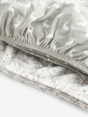 The Little Tailor 2 набор 100% Хлопковый младенец Fitted Jersey Cot Sheets - Image 6 of 8