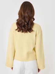 Threadbare Yellow Relaxed Fit Crew Neck Jumper - Image 3 of 5