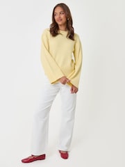 Threadbare Yellow Relaxed Fit Crew Neck Jumper - Image 4 of 5