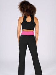 Pineapple Black Contrast Band Womens Jersey Trousers - Image 2 of 5