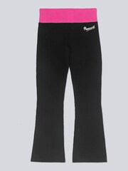 Pineapple Black Contrast Band Womens Jersey Trousers - Image 5 of 5