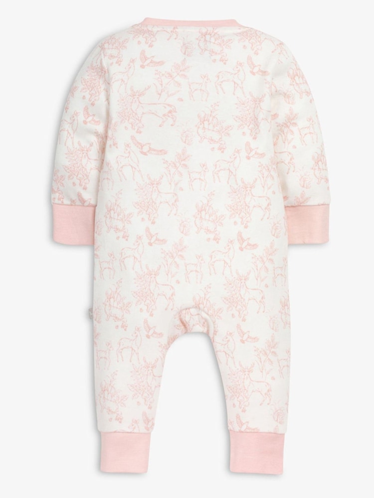 Pink - The Little Tailor 2-teiliges Hasen-Geschenkset für Babys mit Schlafanzug und Spielzeug aus 100 % Baumwolle - Bild 1 von 7