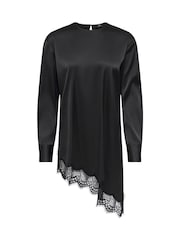 JDY Asymmetric Longline Top with Lace Trim - Imagem 5 de 6