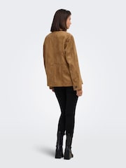 JDY Suede-Look Collared Jacket - Obrázek 4 z 6