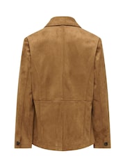 JDY Suede-Look Collared Jacket - Obrázek 6 z 6