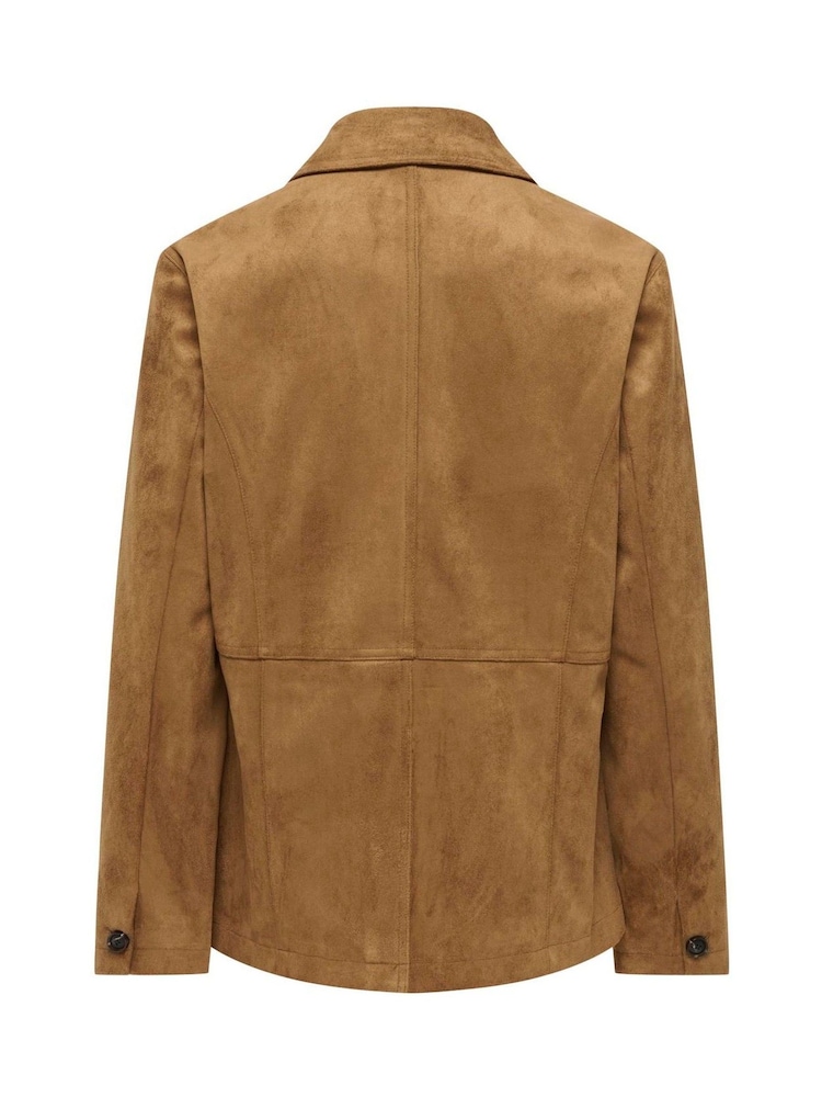 JDY Suede-Look Collared Jacket - Obrázek 6 z 6