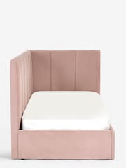 Soft Velvet Blush Kids Marlow Drawer Upholstered Frame - Image 11 of 13