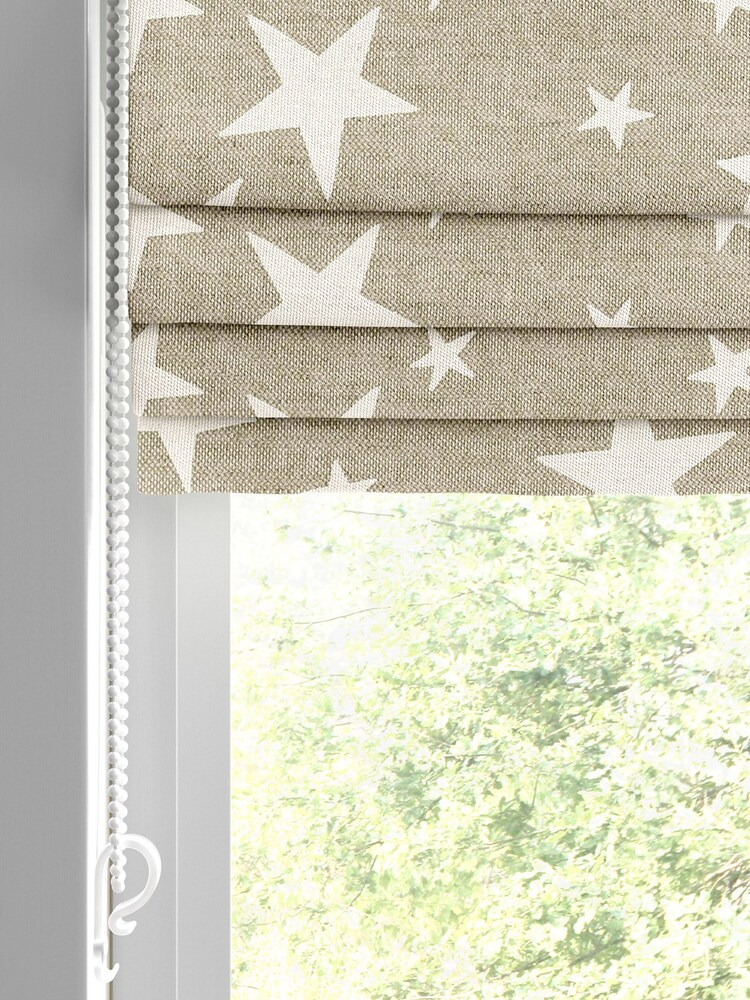 Emily Bond Natural 100% Cotton St Maws Made to Measure Roman Blinds - Image 2 of 5