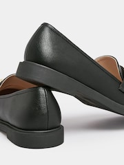 Yours Curve Black Wide Fit Wide Fit PU Snaffle Loafer - Image 4 of 5