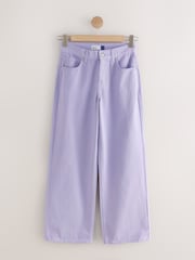 Lilac Purple Wide Leg Denim Jeans - Image 1 of 3