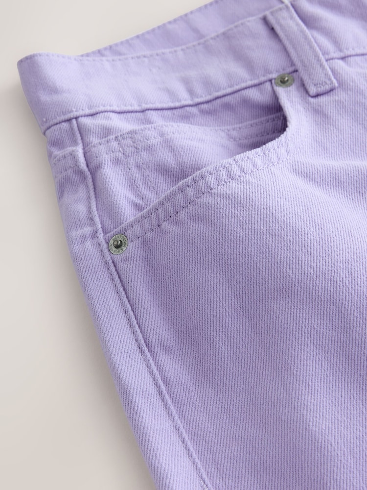 Lilac Purple Wide Leg Denim Jeans - Image 2 of 3
