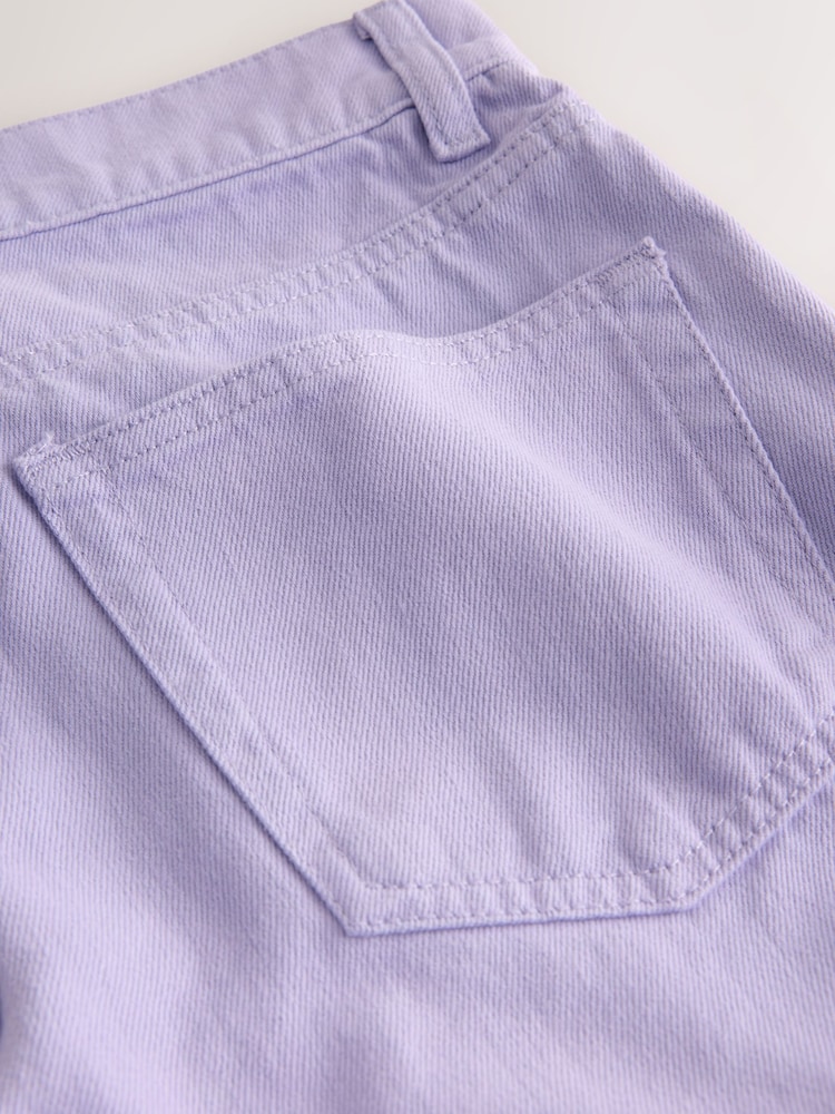 Lilac Purple Wide Leg Denim Jeans - Image 3 of 3