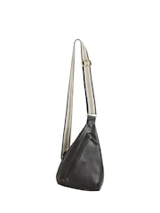 Oliver Bonas Black Crossbody Brooke Belt Bag - Image 1 of 7