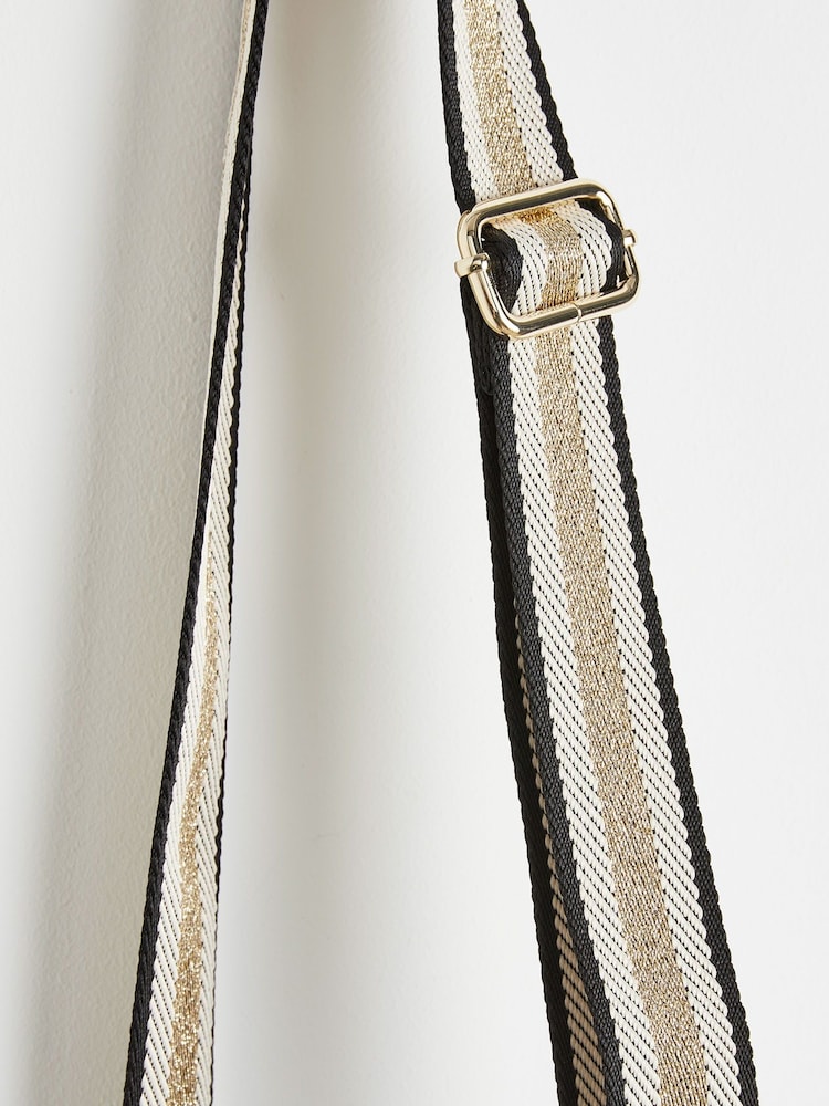 Oliver Bonas Black Crossbody Brooke Belt Bag - Image 4 of 7