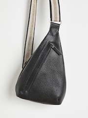 Oliver Bonas Black Crossbody Brooke Belt Bag - Image 5 of 7
