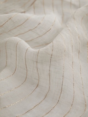 Ecru With Gold Sparkle Linen Kimono Cover-Up - Image 7 of 7