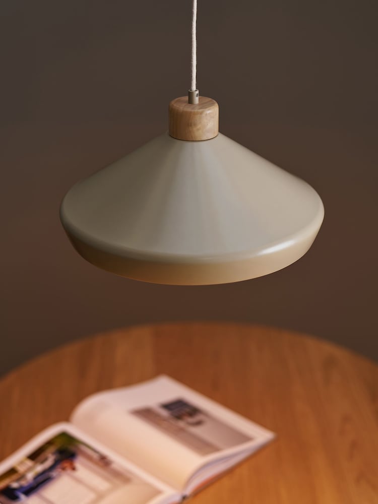 MADE.COM Cream Albert Pendant Ceiling Light - Image 2 of 3