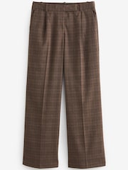 Brown Check Wide Leg Trousers - Image 6 of 7