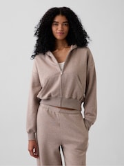 Gap Cool Brown VintageSoft Wedge Zip-up Hoodie - Image 1 of 6