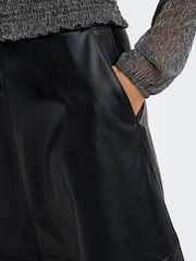 JDY Faux Leather A-Line Midi Skirt - Image 5 de 8