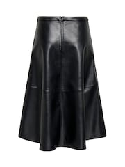 JDY Faux Leather A-Line Midi Skirt - Image 8 de 8