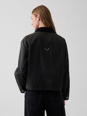Gap Black Waxed Canvas Barn Jacket - Image 2 of 4