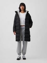 Schwarz - Gap Relaxed Midi Puffer Coat - Bild 4 von 4
