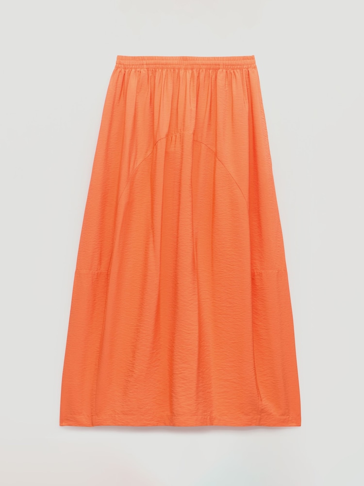 Hush Orange Liddie Air Flow Barrel Midi Skirt - Image 5 of 5