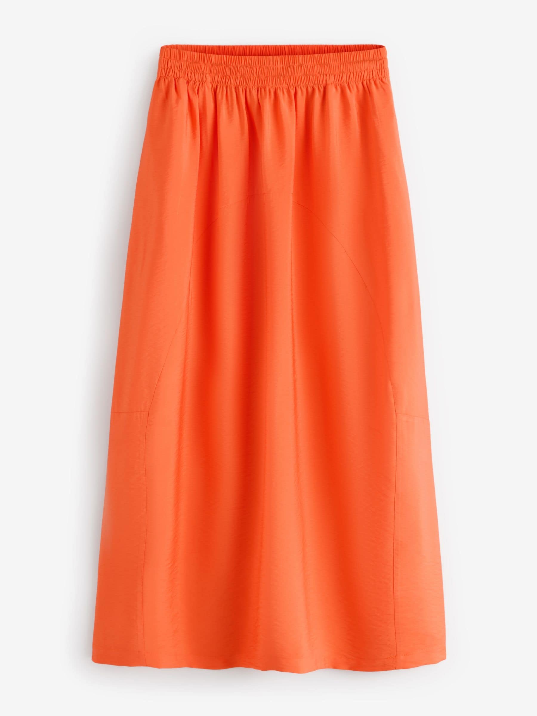 Buy Hush Orange Liddie Air Flow Barrel Midi Skirt from the Next UK