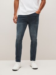 Navy Smoky Skinny Fit Classic Stretch Jeans - Image 1 of 10
