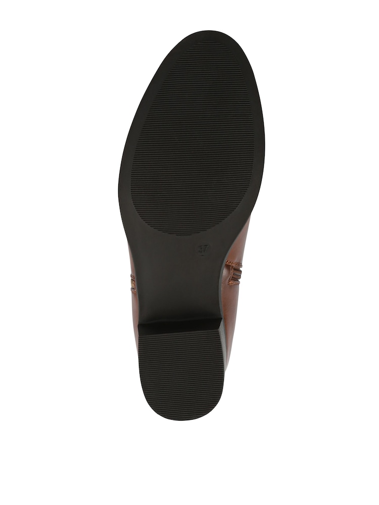 Pavers Brown Wide Fit Smart Zip Up Ankle Boots - Image 5 of 5