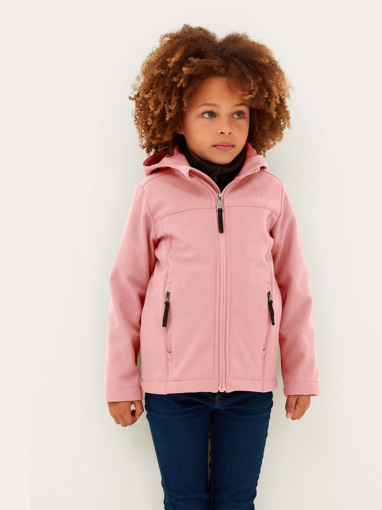 Tog 24 pink Koroma Softshell Hooded Jacket - Image 1 of 4 Tog 24 pink Koroma Softshell Hooded Jacket - Image 1 of 4