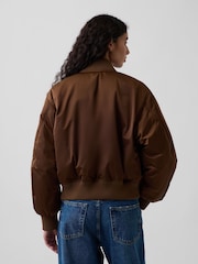 Gap Padded Satin Bomber Jacket - Bild 2 von 4