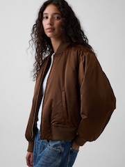 Gap Padded Satin Bomber Jacket - Bild 3 von 4
