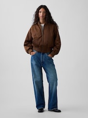 Gap Padded Satin Bomber Jacket - Bild 4 von 4