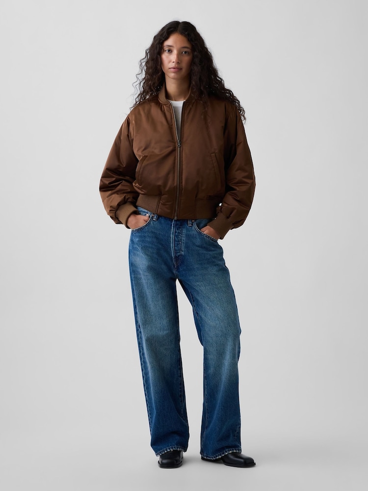 Gap Padded Satin Bomber Jacket - Bild 4 von 4