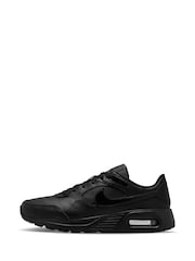 Svart - Nike Air Max SC läder tränare - Bild 2 av 11