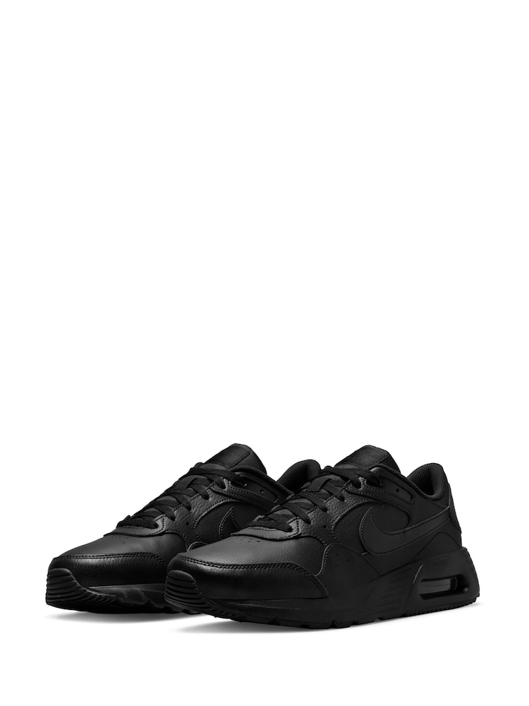 Nike Black Air Max SC Leather Trainers - Image 5 of 11